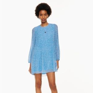 NWT Aritzia Wilfred Daydreamer Mini Dress - Small, Wave Blue